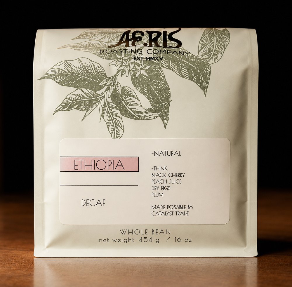 Aerís Ethiopia Decaf coffee bag
